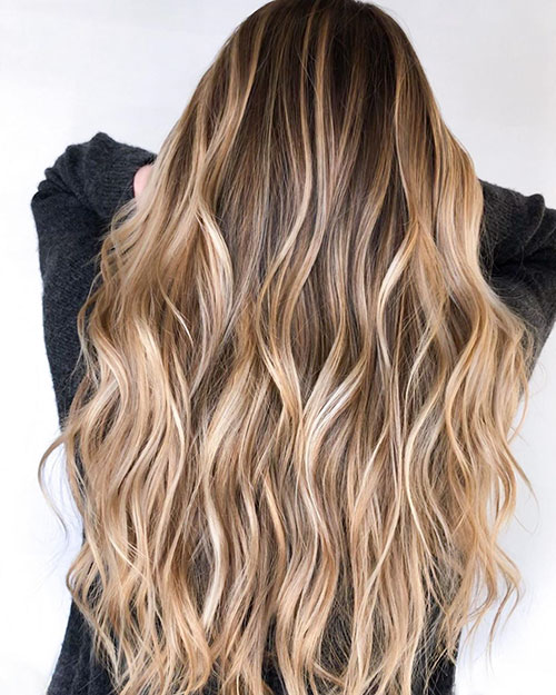 Long Blonde Layered Hairstyles