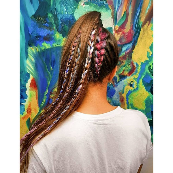 Women With Long Braided Hair