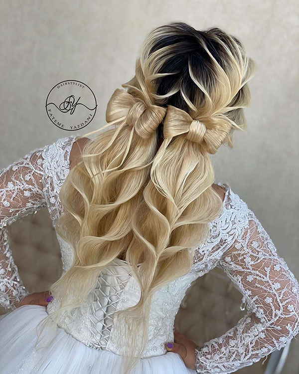 Bridal Wedding Hairstyle For Long Hair