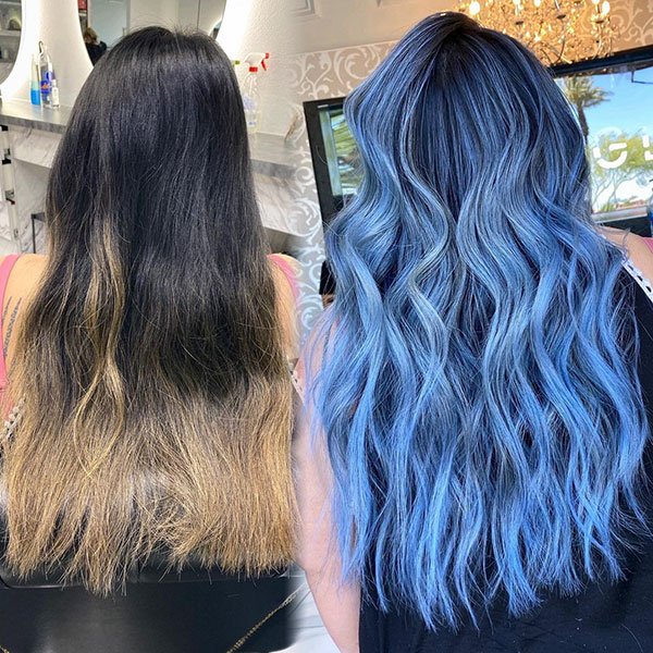 Images Of Long Blue Hair