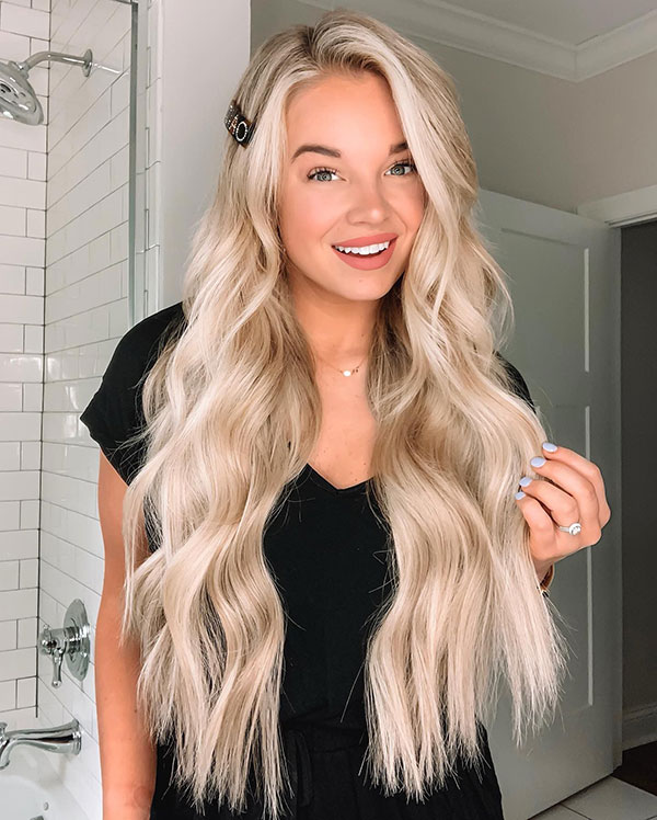 Long Blonde Hairstyle Ideas